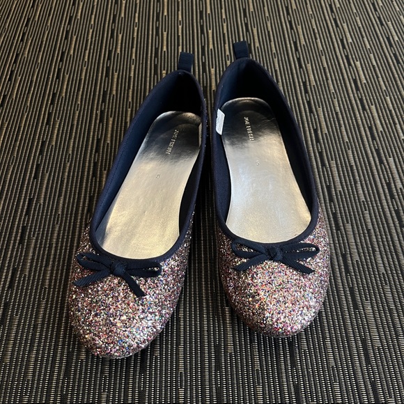JOE FRESH - Rainbow Sparkles with Navy trim ballet flat (SZ6.5/7) - Picture 2 of 9